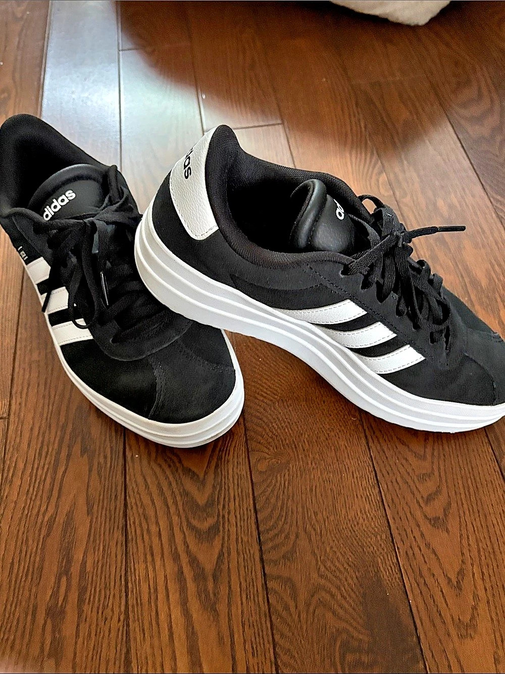 adidas VL Court Bold Shoes Black & White Sneakers